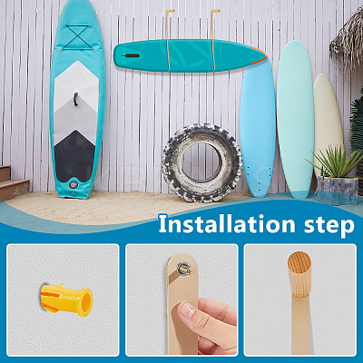 2 Bags Imitation Leather Surf Board Rack AJEW-OC0014-54-1