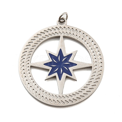 304 Stainless Steel Pendants STAS-O003-11P-1