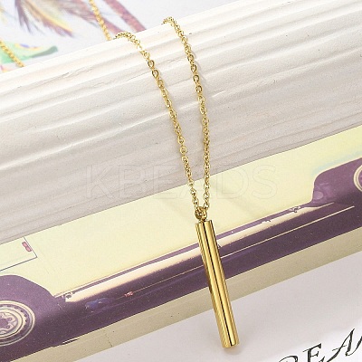 Ion Plating(IP) 304 Stainless Steel Pendant Necklace NJEW-K255-16G-1