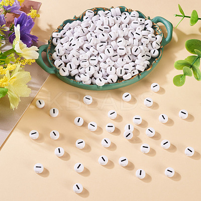 500Pcs Acrylic Beads SACR-TA0001-55I-1