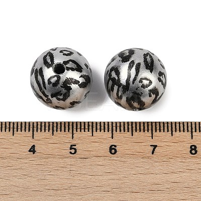 Printed Acrylic Beads PACR-P005-01B-1