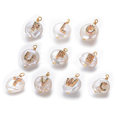 Natural Cultured Freshwater Pearl Pendants PEAR-L027-01-1