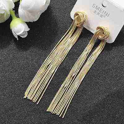 Brass Stud Earrings for Women EJEW-U050-01G-1