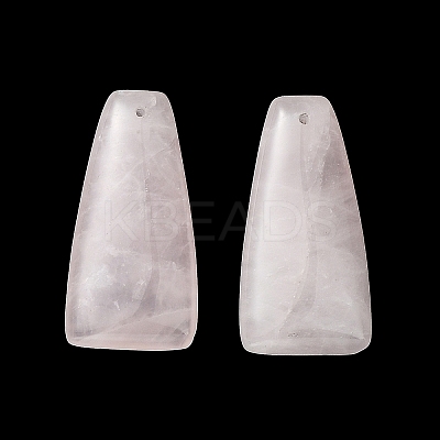 Natural Rose Quartz Pendants G-E596-01D-1