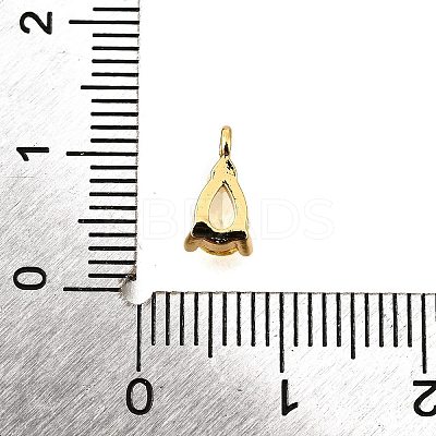 Brass Micro Pave Cubic Zirconia Pendants KK-D356-08B-G-1