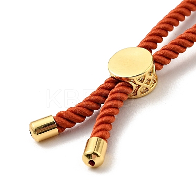 Half Finished Twisted Milan Rope Slider Bracelets FIND-G032-01G-23-1