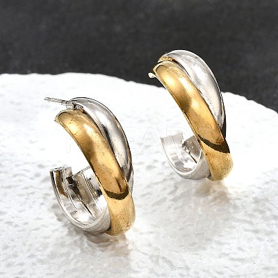 304 Stainless Steel Stud Earrings EJEW-O066-03M-1