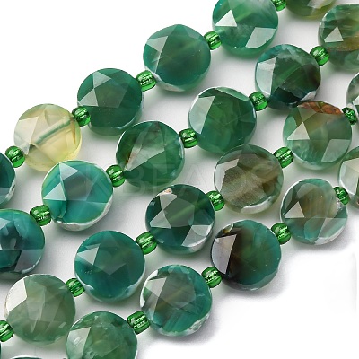 Dyed & Heated Natural Fire Crackle Agate Beads Strands G-C116-A177-01-1