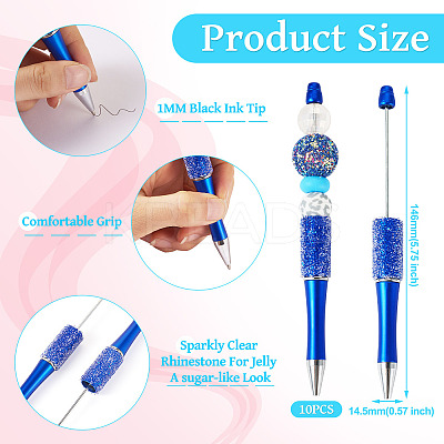 Plastic Beadable Pens BT-TAC0003-08B-1