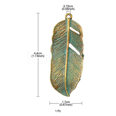 Tibetan Style Alloy Pendants PALLOY-YW0001-33-1