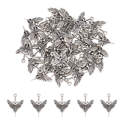 40Pcs Tibetan Style Alloy Pendants FIND-UN0001-76-1