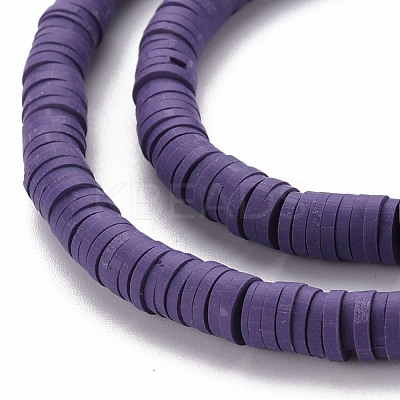 Handmade Polymer Clay Bead Strands CLAY-T002-6mm-39-1