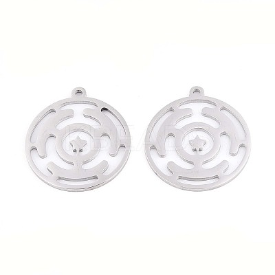 304 Stainless Steel Pendants STAS-N108-40P-1