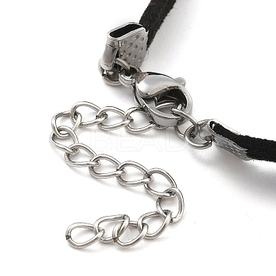 Faux Suede Double Cord Bracelet Making STAS-M084-10P-06-1