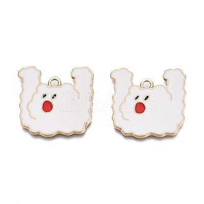 Rack Plating Alloy Enamel Pendants ENAM-T011-167-1