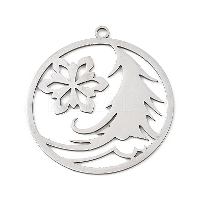 Christmas 201 Stainless Steel Pendants STAS-C156-01K-P-1