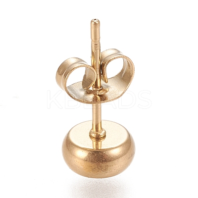 Ion Plating(IP) 304 Stainless Steel Stud Earring Settings X-STAS-K202-05A-G-1