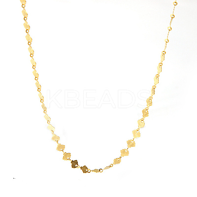 Stainless Steel Shell Shaped Link Chain Necklaces for Women PW-WGB8BCC-01-1