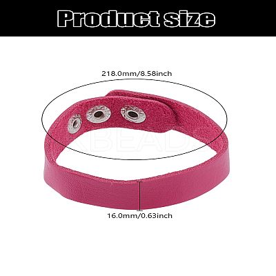 1Pc Adjustable Leather Bracelet for Women Men BJEW-LP0002-57C-1
