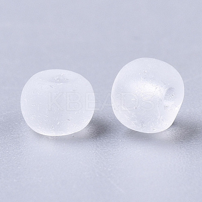 Frosted Colours Glass Beads SEED-S040-04A-09-1