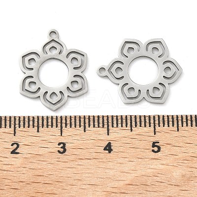 Hollow 201 Stainless Steel Pendants STAS-F337-10B-P-1