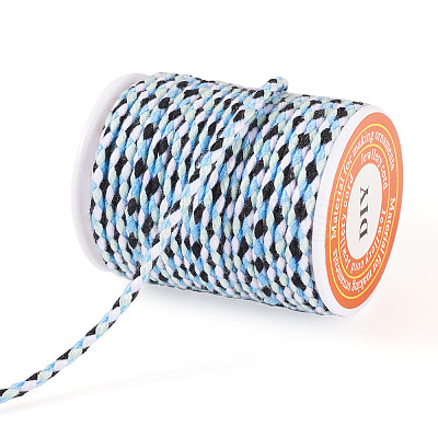 1 Roll Three Color Polycotton Cord Metallic Cord OCOR-TA0002-42B-1