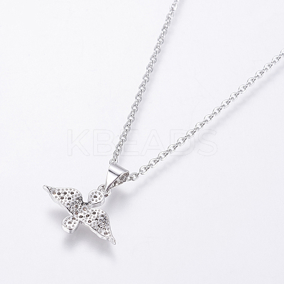 304 Stainless Steel Chain Necklaces NJEW-O108-40P-1