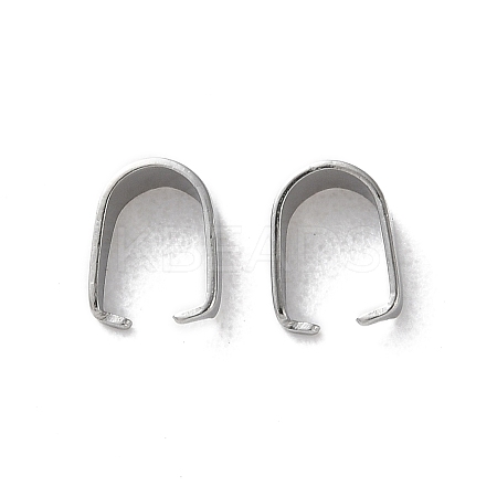 304 Stainless Steel Snap on Bails STAS-V007-02B-P-1
