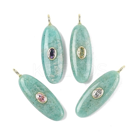 Natural Amazonite Pendants G-D357-02A-1