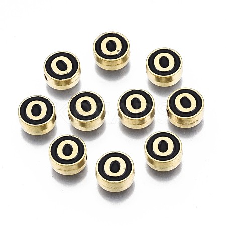 Alloy Enamel Beads ENAM-N052-006-02O-RS-1