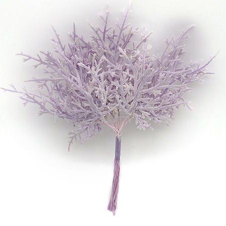 Plastic Artificial Frost Leaves for Wedding Christmas Decoration PW-WG0DC57-04-1