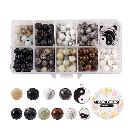 DIY Stretch Charm Bracelets Making Kits DIY-CW0001-08-1