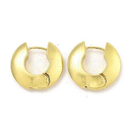 Rack Plating Brass Ring Hoop Earrings for Women EJEW-G410-62G-1