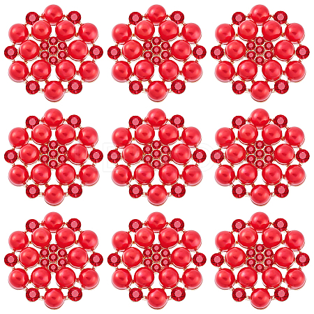 20pcs Alloy Rhinestone Cabochons ALRI-GA0001-08B-1