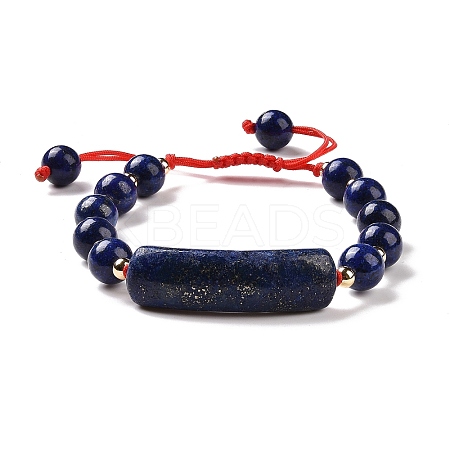 Natural Lapis Lazuli(Dyed) Braided Bead Bracelets for Women Men BJEW-JB08930-01-1