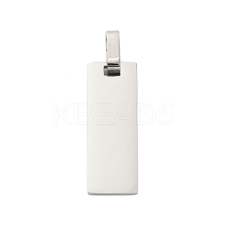 304 Stainless Steel Stamping Blank Tag Pendants STAS-Z126-03P-02-1