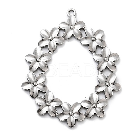 Anti-Tarnish 304 Stainless Steel Pendants STAS-U030-04P-1
