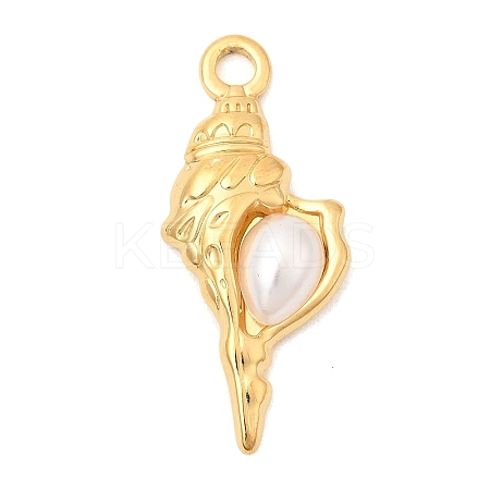 ABS Imitation Pearl Pendants STAS-P431-26C-G-1