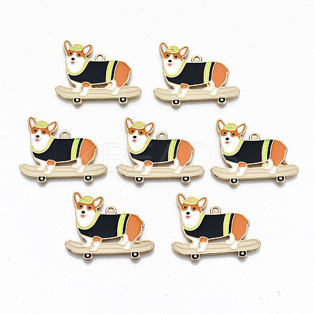 Alloy Enamel Pendants ENAM-N055-003-NR-1