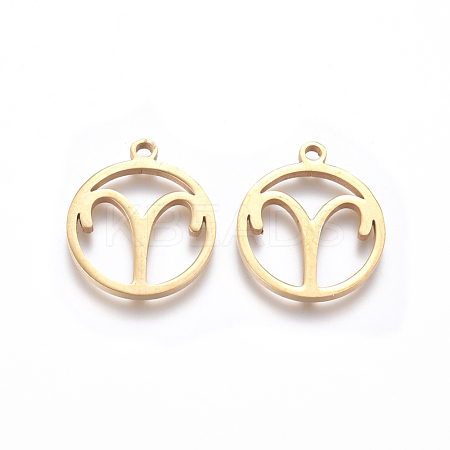 201 Stainless Steel Pendants STAS-D231-05G-1