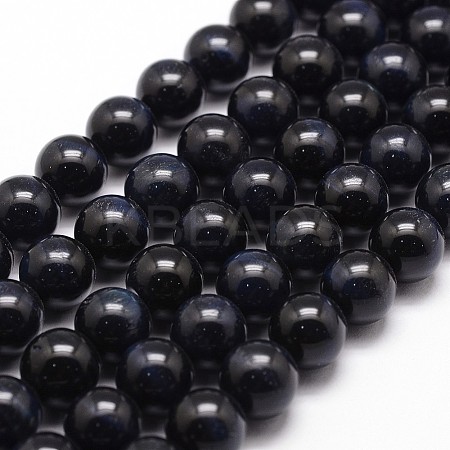 Natural Tiger Eye Bead Strands G-G735-23-12mm-05-1