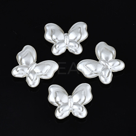 ABS Plastic Imitation Pearl Beads OACR-N008-133-1