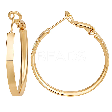 3 Pairs Brass Hoop Earrings for Women EJEW-BBC0001-66G-01-1