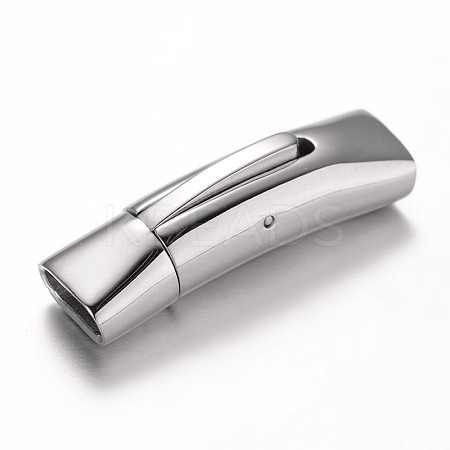Tarnish Resistant Smooth Surface 304 Stainless Steel Rectangle Magnetic Clasps LS-STAS-I045-08-1