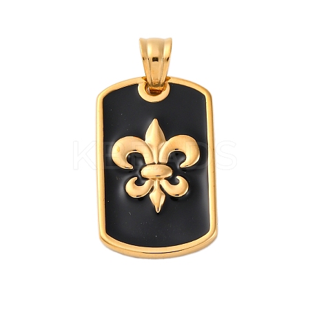 304 Stainless Steel Enamel Pendants STAS-U043-06B-G-1
