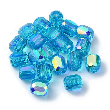 AB Color Plated Glass Beads GLAA-F108-12B-11-1