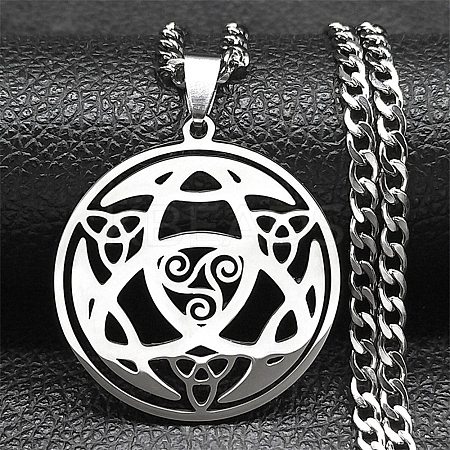 304 Stainless Steel Enamel Necklaces NJEW-Q338-08P-1