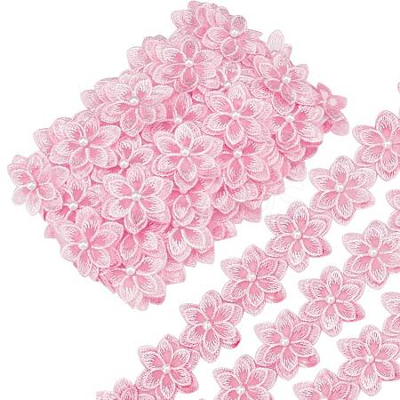 5 Yards Organza Lace Embroidery Costume Accessories DIY-GF0005-18E-1