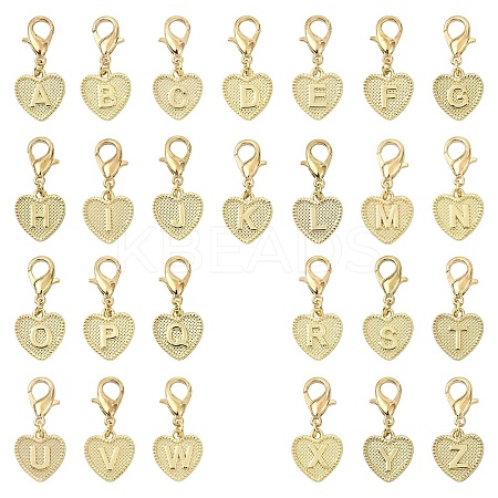 26Pcs Alloy Pendant Decorations HJEW-YW00161-1