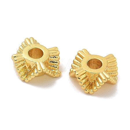 Rack Plating Brass Spacer Beads KK-L224-038G-1